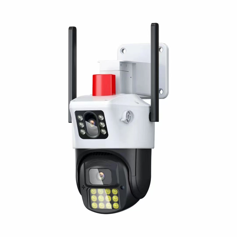 Outdoor PTZ dual-lens camera